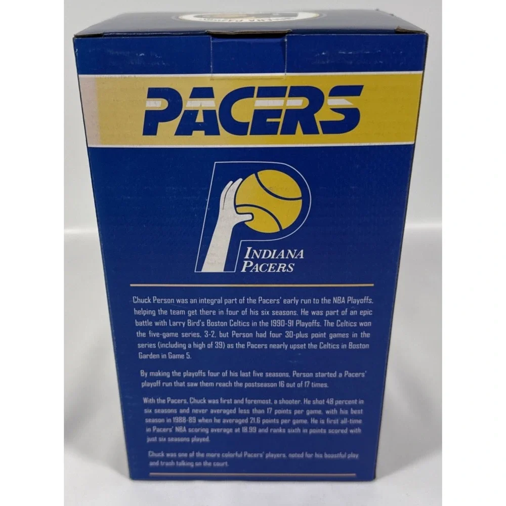 Indiana Pacers Chuck Person Bobblehead Limited Edition 50th Anniv